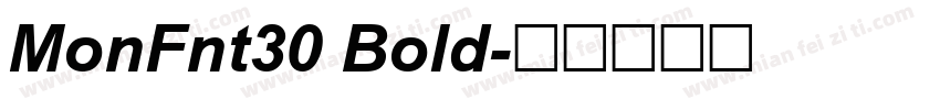 MonFnt30 Bold字体转换